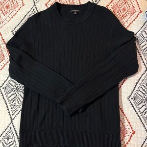Banana Republic Men's Black Crewneck Sweater